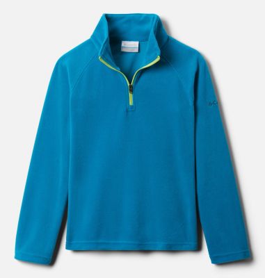 Girls&rsquo; Glacial&trade; Fleece Half Zip Jacket Glacial&trade; Fleece Half Zip | 462 | XS, Fjord Blue, front