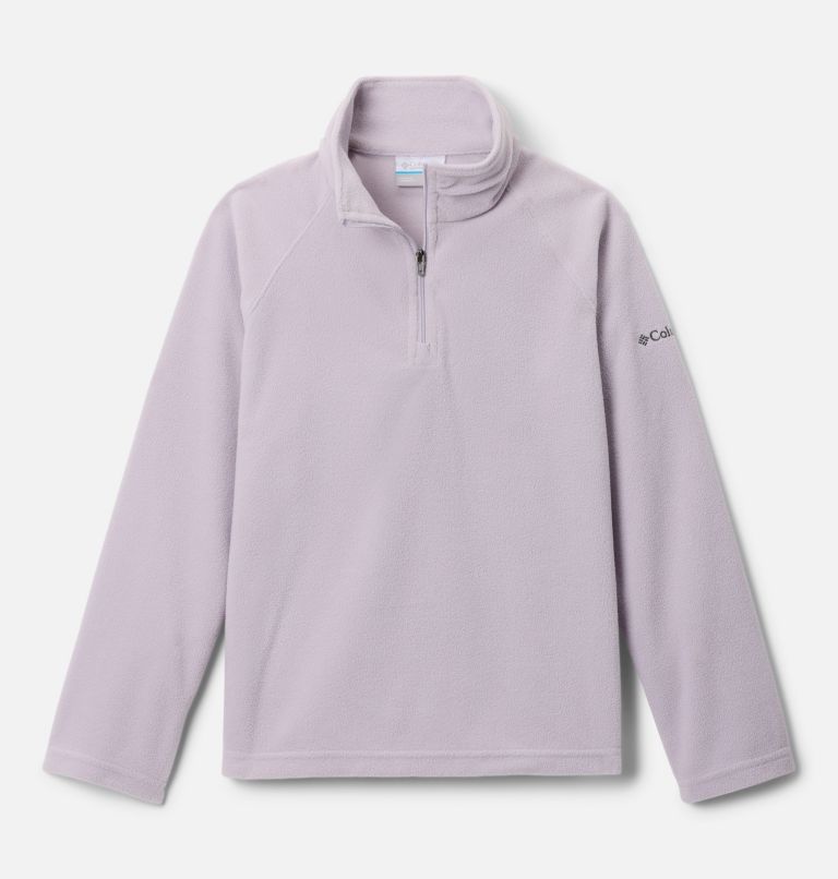 Girls’ Glacial Fleece Quarter Zip Pullover, Color: Lavender Pearl, image 1