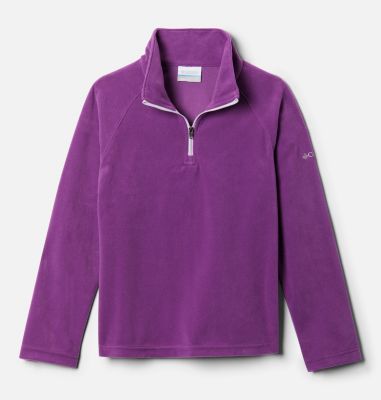 Girls&rsquo; Glacial&trade; Fleece Half Zip Jacket Glacial&trade; Fleece Half Zip | 462 | XS, Plum, front