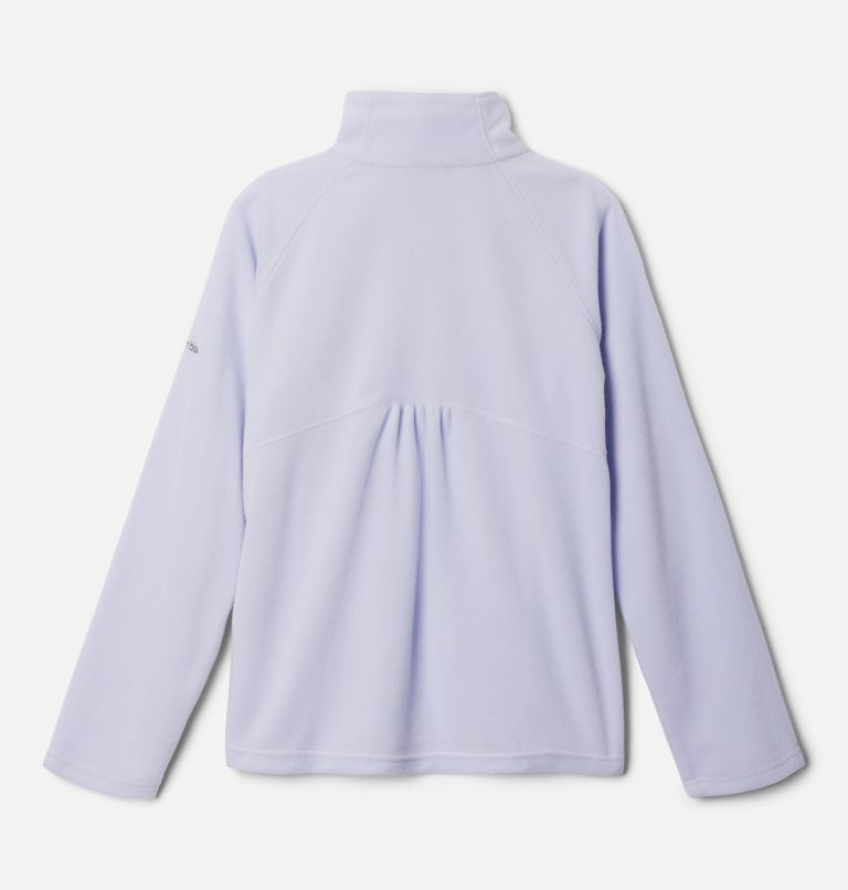 Girls’ Glacial Fleece Quarter Zip Pullover, Color: Snowdrift, image 2