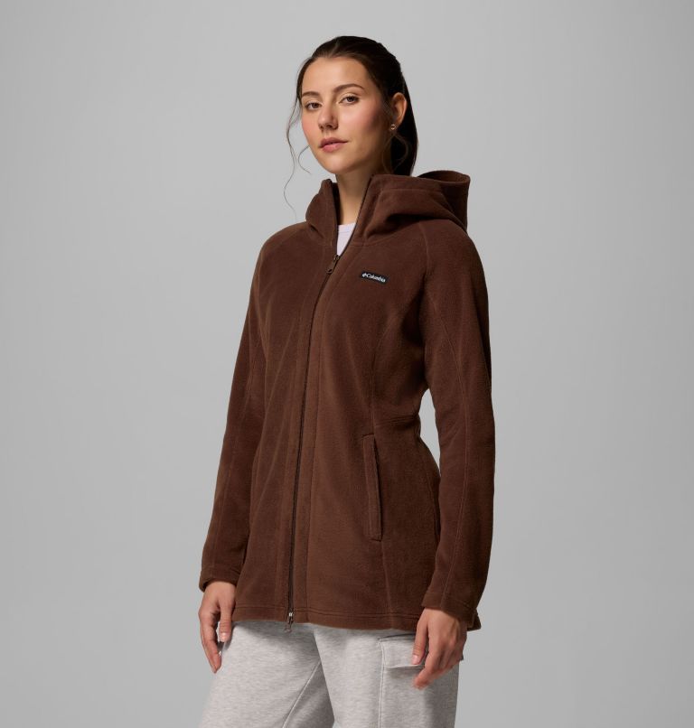 Women's Benton Springs II Long Fleece Hoodie, Color: Tobacco, image 4