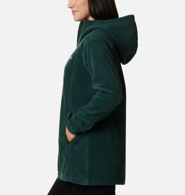 columbia benton springs ii long hooded fleece jacket