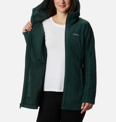 columbia benton springs ii long hooded fleece jacket