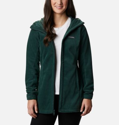 long fleece hoodie women's