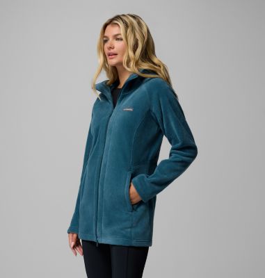 Women's Benton Springs II Long Fleece Hoodie, Color: Everblue, image 12