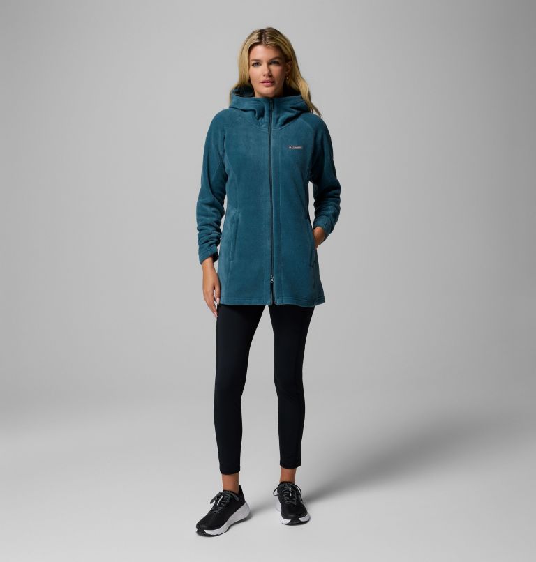 Women's Benton Springs II Long Fleece Hoodie, Color: Everblue, image 2