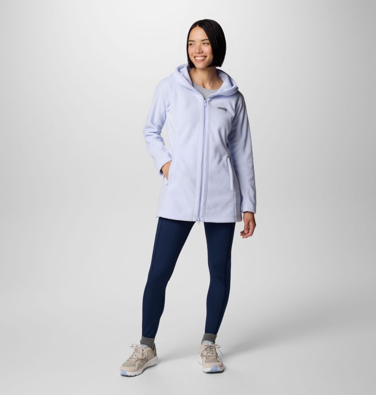 Women's Benton Springs II Long Fleece Hoodie, Color: Snowdrift, image 3