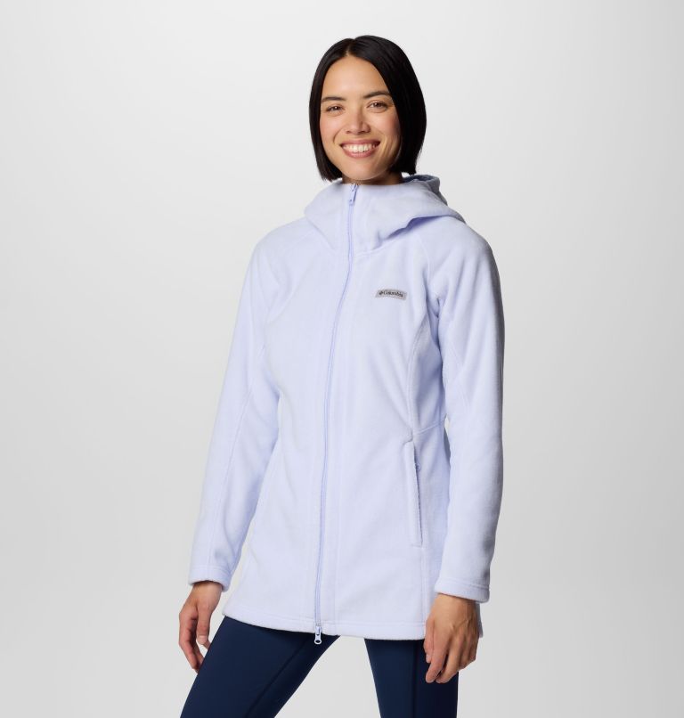 Women's Benton Springs II Long Fleece Hoodie, Color: Snowdrift, image 4