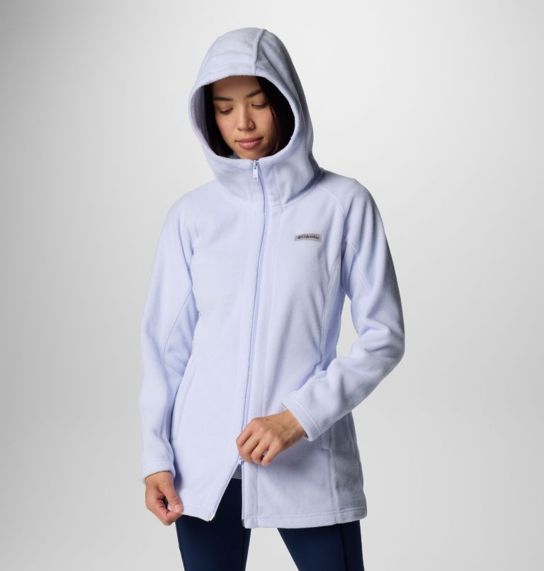Women's Benton Springs II Long Fleece Hoodie, Color: Snowdrift, image 6