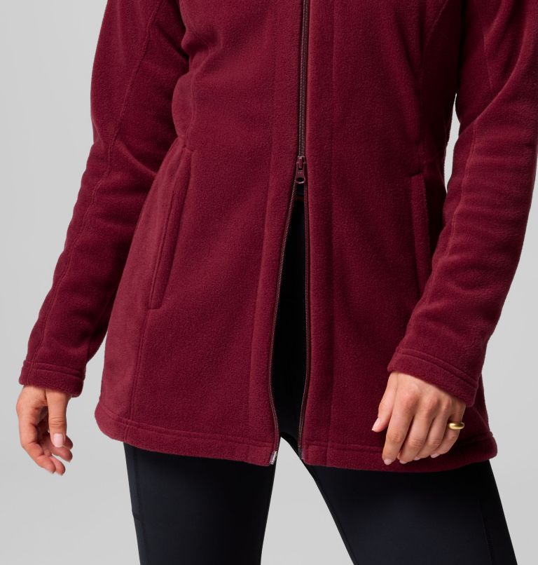 Women's Benton Springs II Long Fleece Hoodie, Color: Rich Wine, image 7