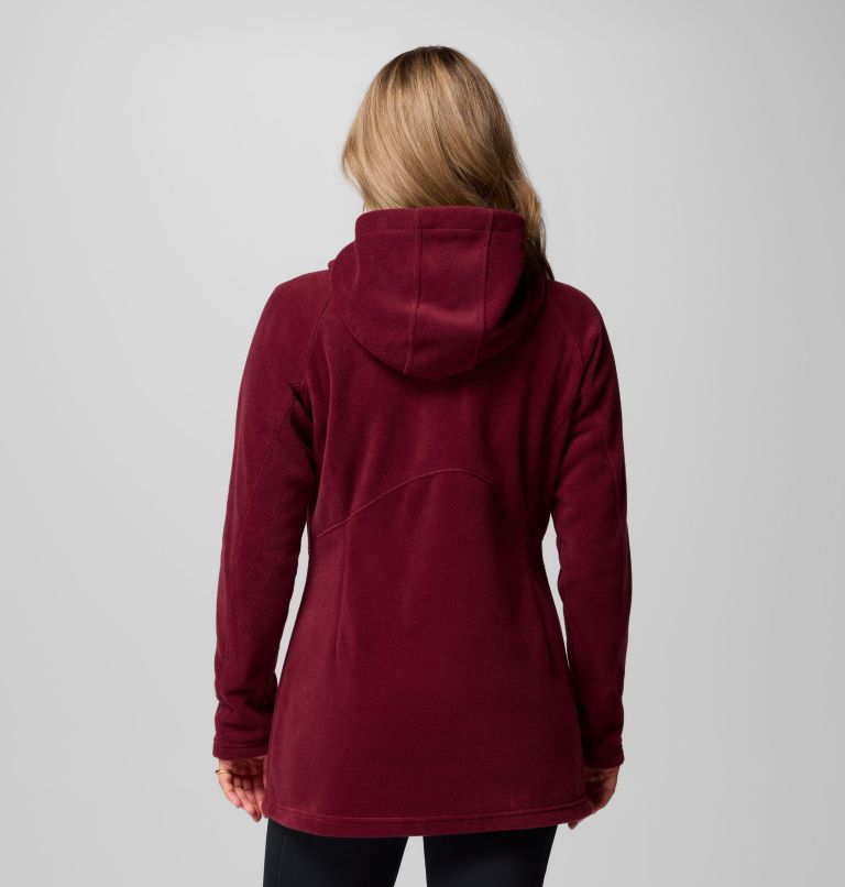 Women's Benton Springs II Long Fleece Hoodie, Color: Rich Wine, image 3