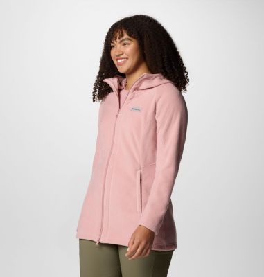 Women's Benton Springs II Long Fleece Hoodie, Color: Eraser Pink, image 19