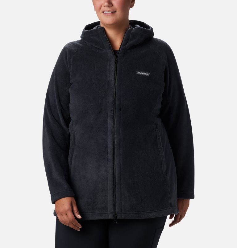 Thumbnail: Women’s Benton Springs II Long Fleece Hoodie - Plus Size, Color: Black, image 1