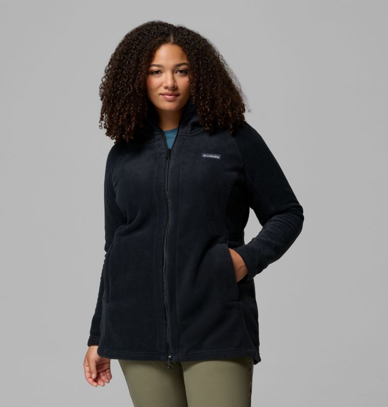 Veste à capuchon longue Benton Springs II Femme - Grandes tailles, Color: Black, image 1