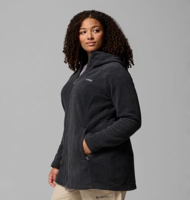 Women’s Benton Springs II Long Fleece Hoodie - Plus Size, Color: Charcoal Heather, image 28