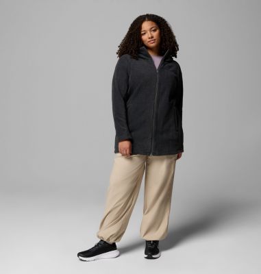 Women’s Benton Springs II Long Fleece Hoodie - Plus Size, Color: Charcoal Heather, image 26