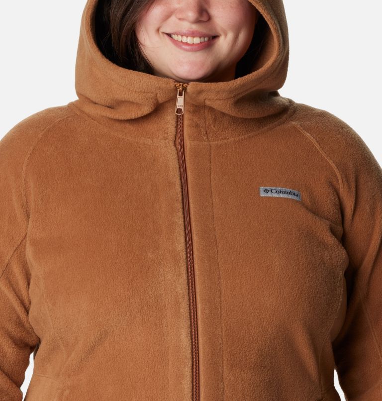 Thumbnail: Women’s Benton Springs II Long Fleece Hoodie - Plus Size, Color: Camel Brown, image 4