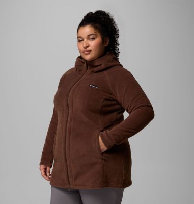 Women’s Benton Springs II Long Fleece Hoodie - Plus Size, Color: Tobacco, image 8