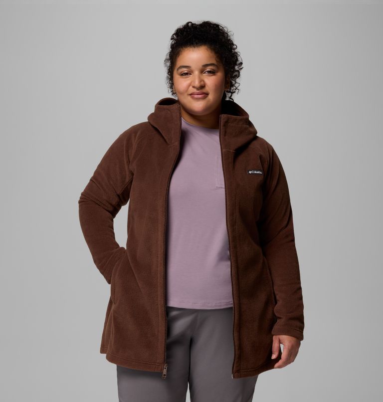 Women’s Benton Springs II Long Fleece Hoodie - Plus Size, Color: Tobacco, image 5