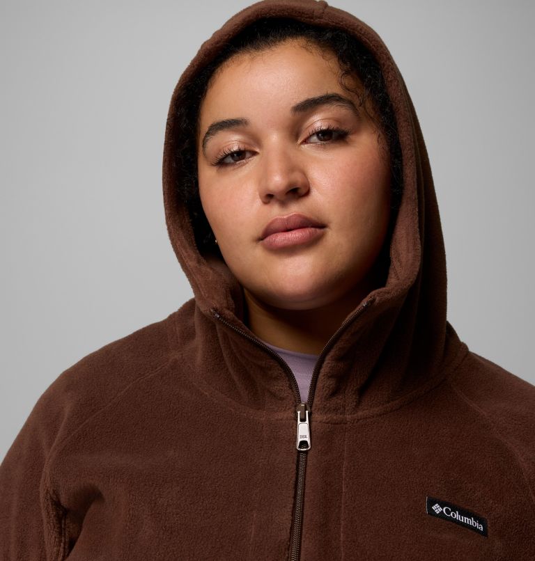 Women’s Benton Springs II Long Fleece Hoodie - Plus Size, Color: Tobacco, image 6