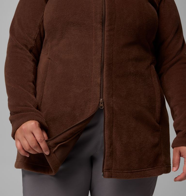 Women’s Benton Springs II Long Fleece Hoodie - Plus Size, Color: Tobacco, image 7