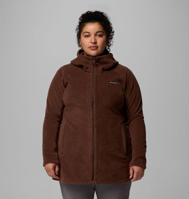 Women’s Benton Springs II Long Fleece Hoodie - Plus Size, Color: Tobacco, image 1