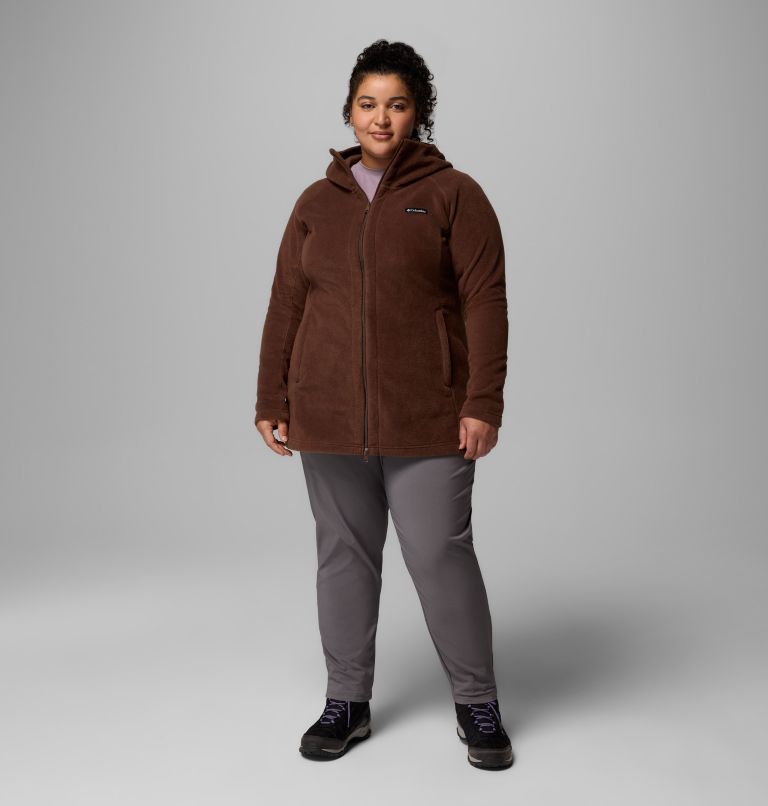 Women’s Benton Springs II Long Fleece Hoodie - Plus Size, Color: Tobacco, image 2