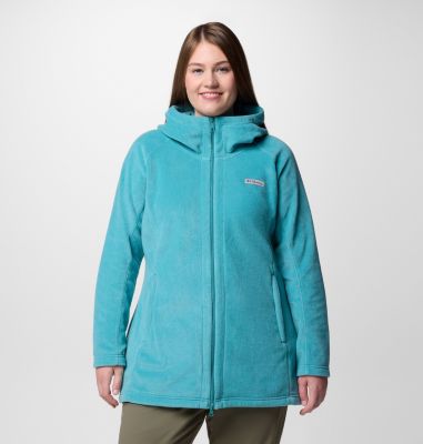 Women’s Benton Springs II Long Fleece Hoodie - Plus Size, Color: Teal, image 17