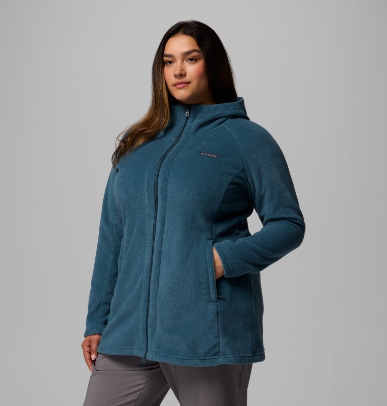 Women’s Benton Springs II Long Fleece Hoodie - Plus Size, Color: Everblue, image 4