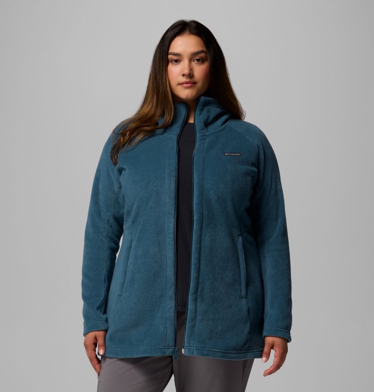 Women’s Benton Springs II Long Fleece Hoodie - Plus Size, Color: Everblue, image 5