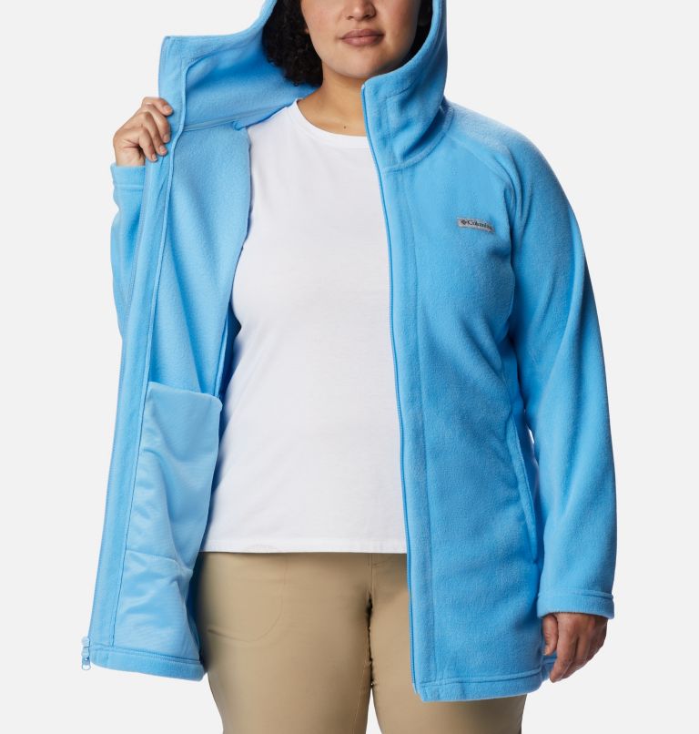 Thumbnail: Women’s Benton Springs II Long Fleece Hoodie - Plus Size, Color: Vista Blue, image 5