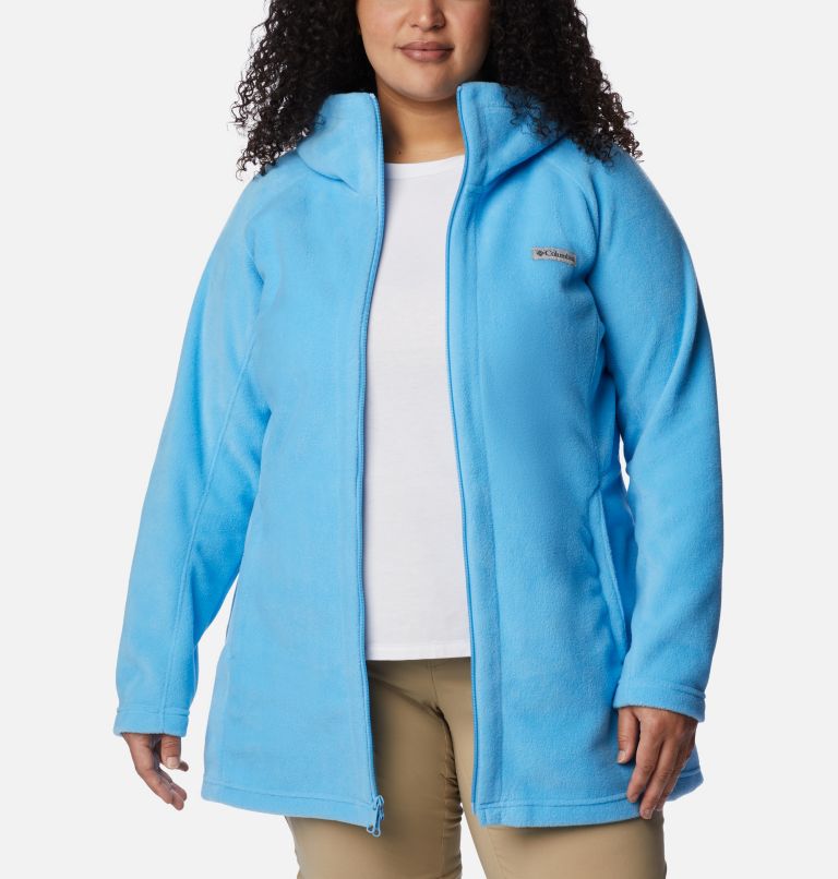Women’s Benton Springs II Long Fleece Hoodie - Plus Size, Color: Vista Blue, image 6