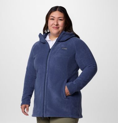 Women’s Benton Springs II Long Fleece Hoodie - Plus Size, Color: Nocturnal, image 3