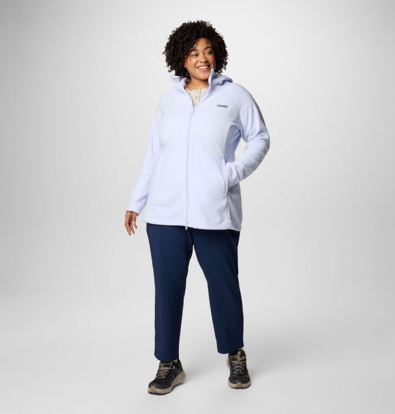 Women’s Benton Springs II Long Fleece Hoodie - Plus Size, Color: Snowdrift, image 3