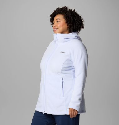 Women’s Benton Springs II Long Fleece Hoodie - Plus Size, Color: Snowdrift, image 32