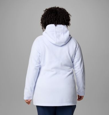 Women’s Benton Springs II Long Fleece Hoodie - Plus Size, Color: Snowdrift, image 30