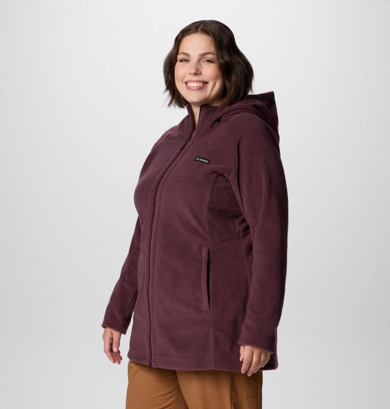 Women’s Benton Springs II Long Fleece Hoodie - Plus Size, Color: Moonvista, image 4