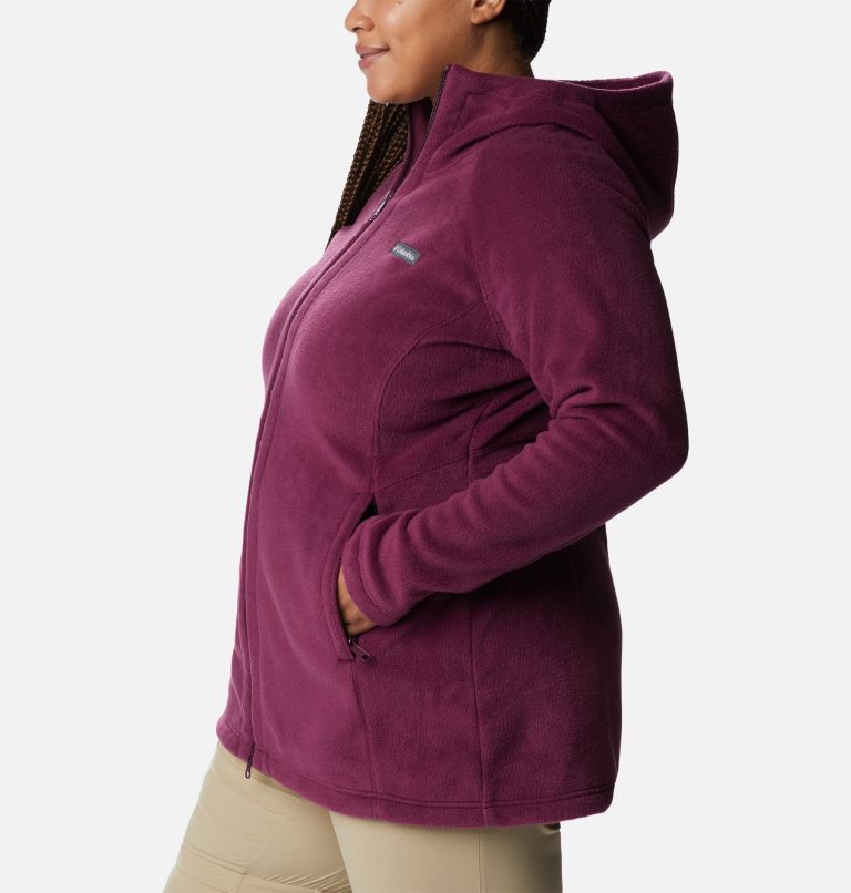 Thumbnail: Women’s Benton Springs II Long Fleece Hoodie - Plus Size, Color: Marionberry, image 3