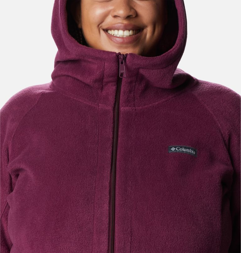 Women’s Benton Springs II Long Fleece Hoodie - Plus Size, Color: Marionberry, image 4