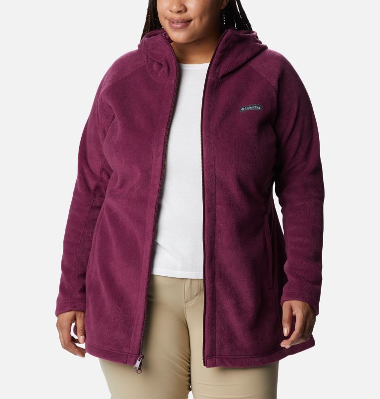 Women’s Benton Springs II Long Fleece Hoodie - Plus Size, Color: Marionberry, image 6