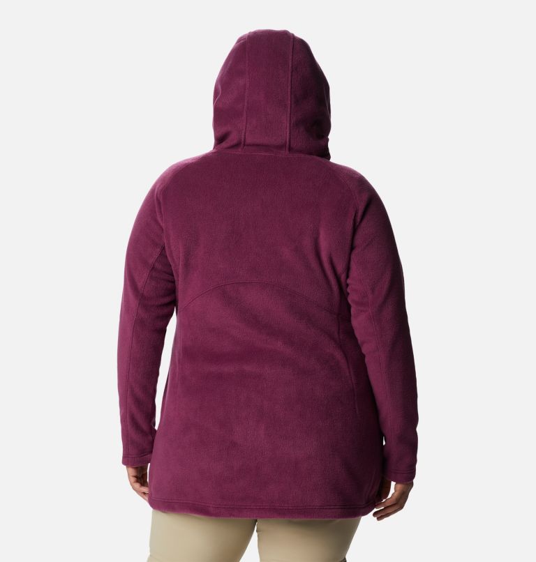 Women’s Benton Springs II Long Fleece Hoodie - Plus Size, Color: Marionberry, image 2