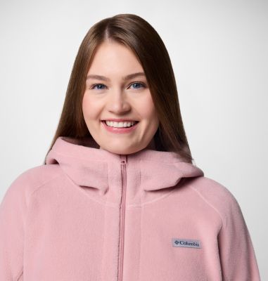 Women’s Benton Springs II Long Fleece Hoodie - Plus Size, Color: Eraser Pink, image 24