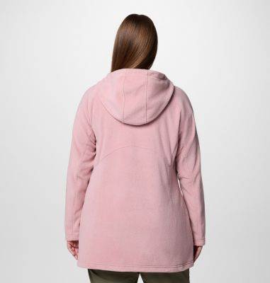 Women’s Benton Springs II Long Fleece Hoodie - Plus Size, Color: Eraser Pink, image 22