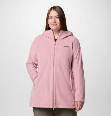 Women’s Benton Springs II Long Fleece Hoodie - Plus Size, Color: Eraser Pink, image 21