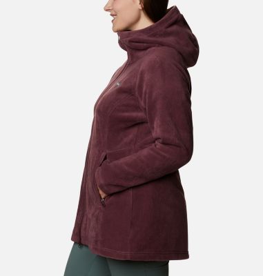 columbia benton springs ii long hooded fleece jacket