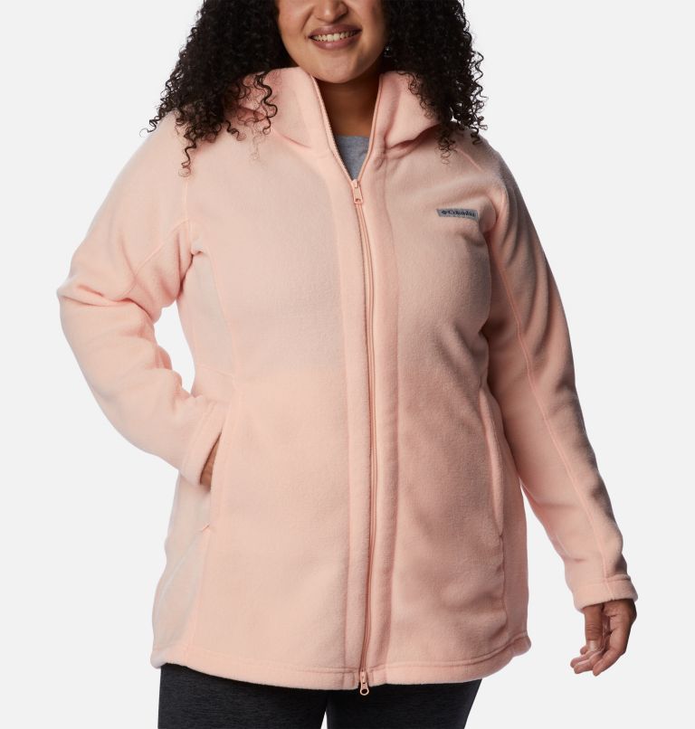 Women’s Benton Springs II Long Fleece Hoodie - Plus Size, Color: Peach Blossom, image 1