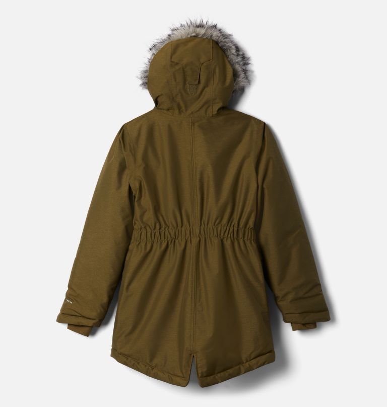 Girls’ Nordic Strider Jacket, Color: New Olive Heather, image 2