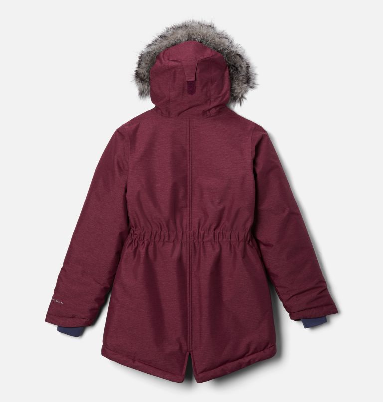 Thumbnail: Girls Nordic Strider Winter Parka, Color: Marionberry Heather, image 2
