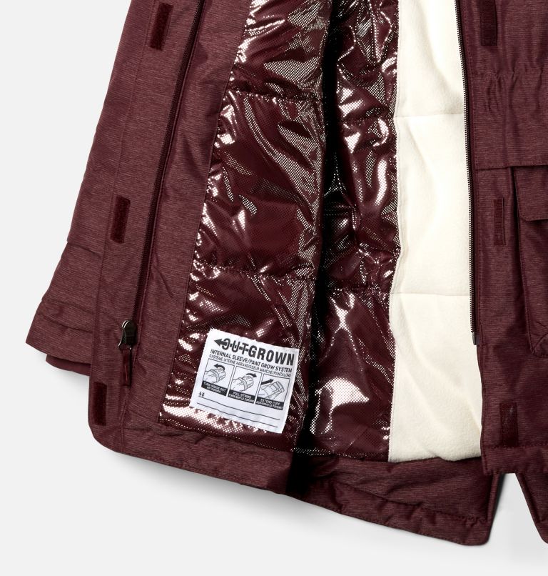 Girls’ Nordic Strider Jacket, Color: Malbec Heather, image 3