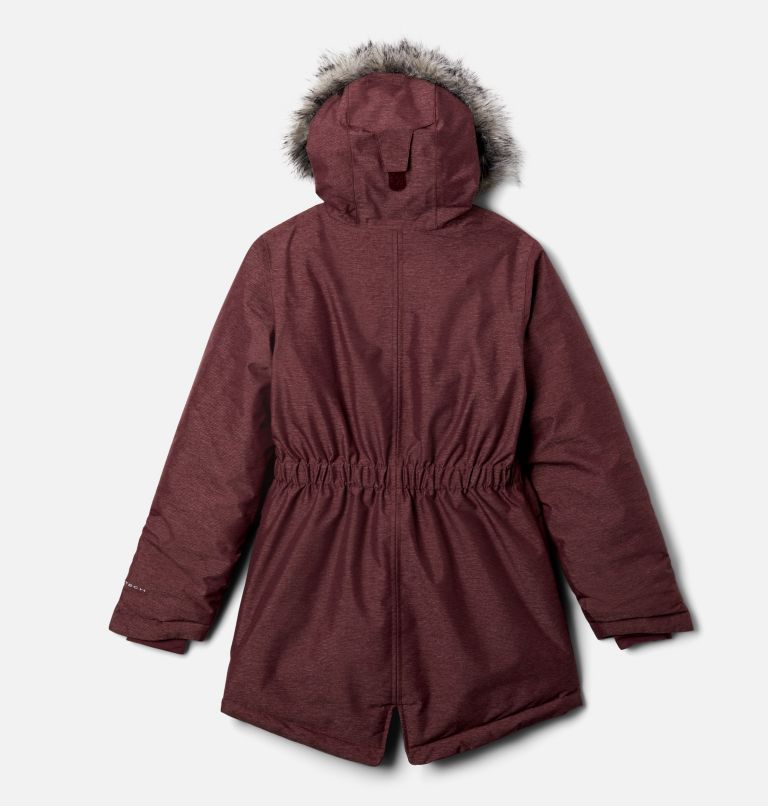 Girls’ Nordic Strider Jacket, Color: Malbec Heather, image 2